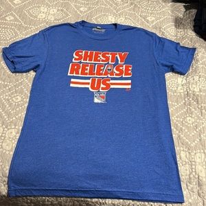“shesty release us” New York Rangers t-shirt